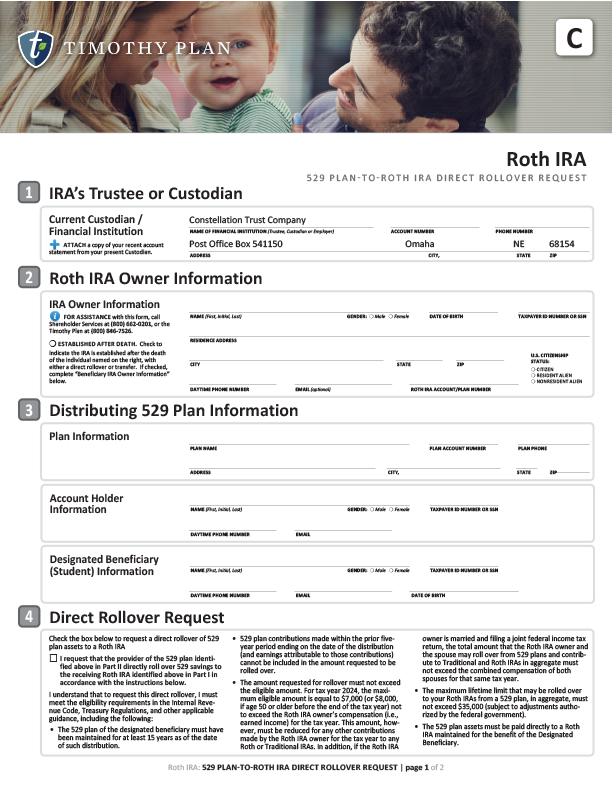 529 Plan to Roth Direct Rollover