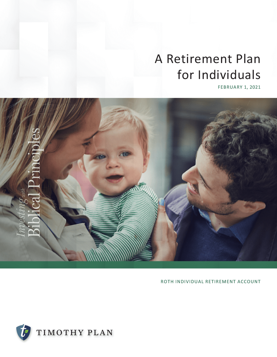 Roth IRA retirement plan for the individual
