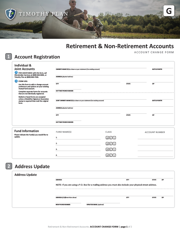 Account Change Form