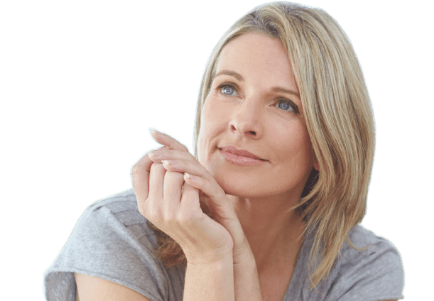 Pretty mom in brightly lit room thinking about future and morally responsible investing.